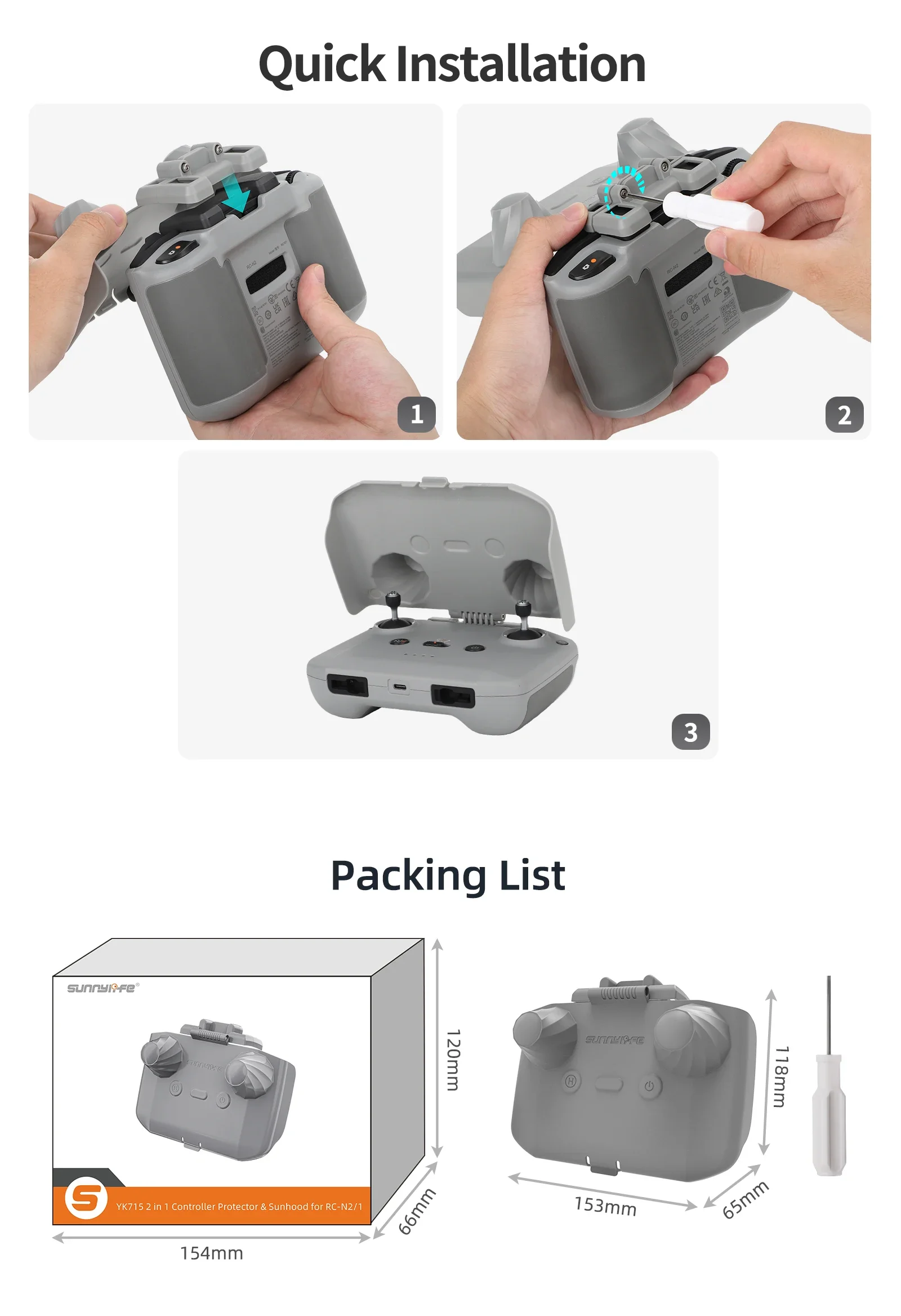 2 in 1 Controller Protector Su - огляд і ціна Drone Joystick Cover
