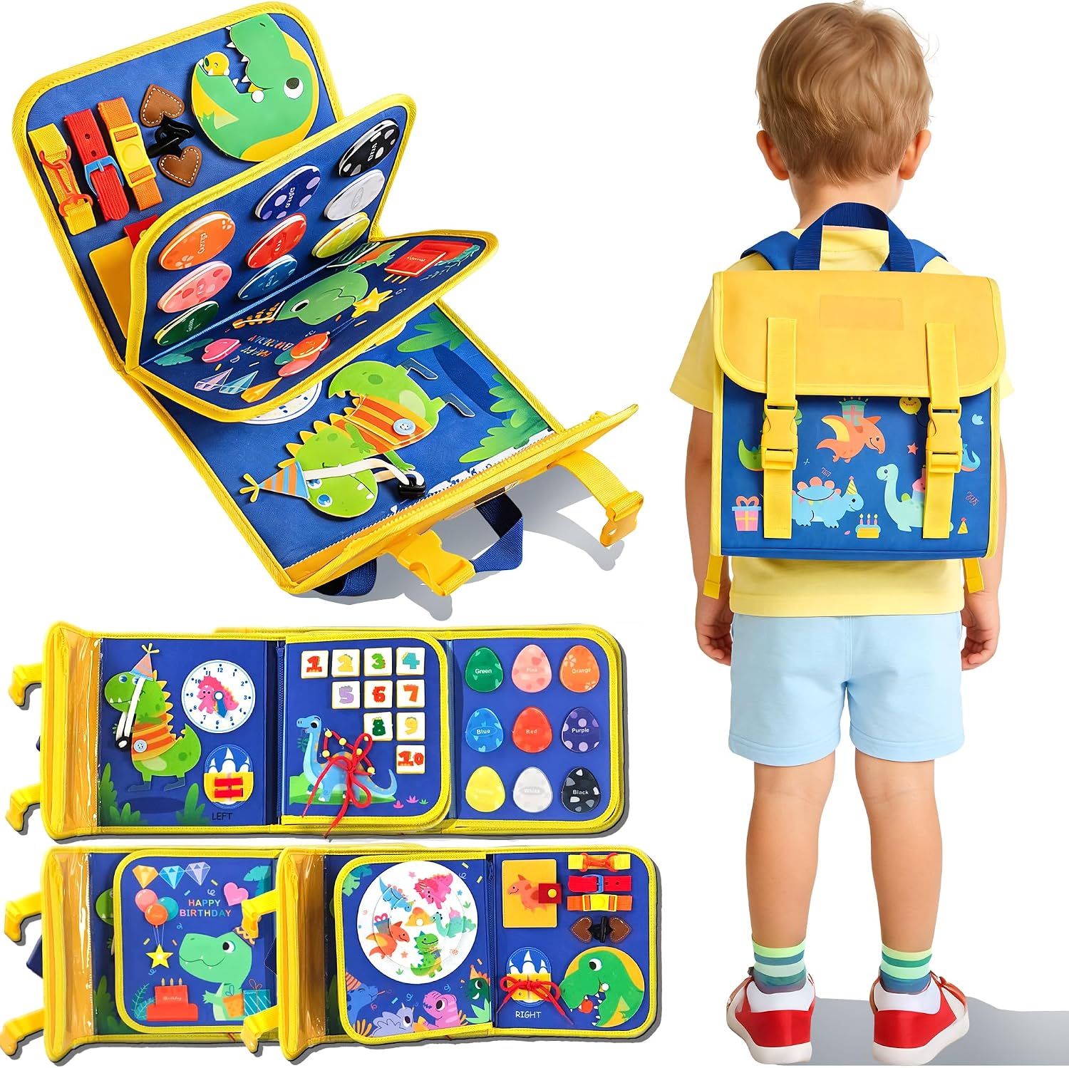 Dinosaur Toddler Busy Board Ba - огляд і ціна Drone Backpack